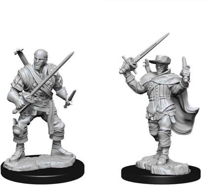 D&d Nolzur's Marvelous Miniatures Unpainted Miniatures Human Bard Male Case (2) Wizbambino