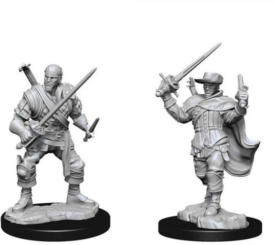 D&d Nolzur's Marvelous Miniatures Unpainted Miniatures Human Bard Male Case (2) Wizbambino