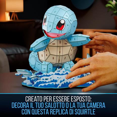 4D Build, Pokémon Squirtle, Kit di Modellismo 3D, Puzzle per Adulti, 180 pezzi, dai 12 Anni in su - 5
