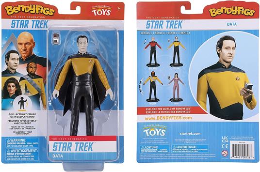 The Noble Collection Star Trek The Next Generation Lt. Cmdr. Data Bendyfig - 4