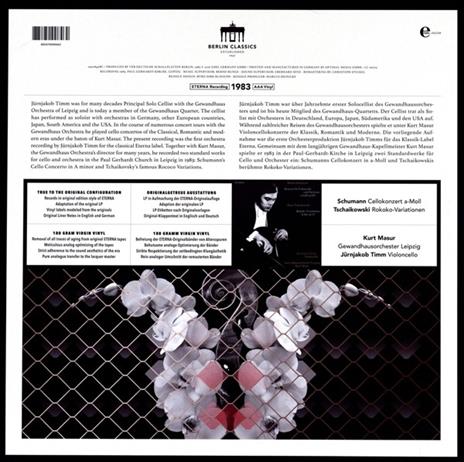 Concerti per Violoncello - Vinile LP di Robert Schumann,Pyotr Ilyich Tchaikovsky - 2