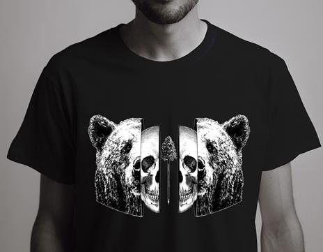 T-Shirt Otto d'Ambra x Feltrinelli -  Orso / Into you - tg. M - nera - 5