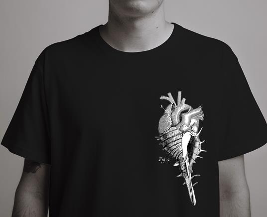 T-Shirt Otto d'Ambra x Feltrinelli -  Cuore Conchiglia / Sea Love - tg. S - nera - 5