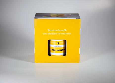 Tazzina da caffè con piatto Feltrinelli. Una donna - 3
