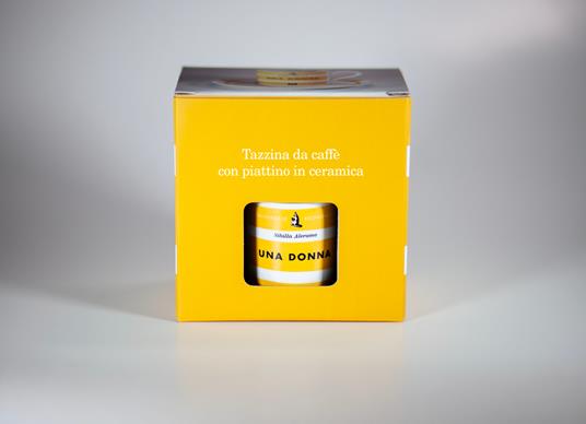 Tazzina da caffè con piatto Feltrinelli. Una donna - 3