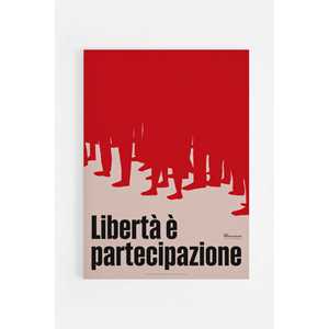 Idee regalo Poster. La Libertà, Giorgio Gaber - 50 x 70 cm Ciao. Discoteca Italiana