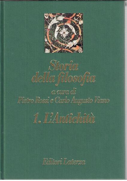 Storia della filosofia - Pietro Rossi - copertina
