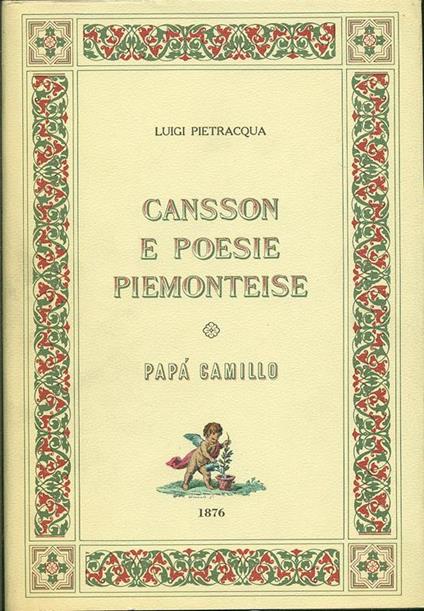 Cansson e poesie piemonteise - Luigi Pietracqua - copertina