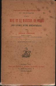 Mise et le maintien en ordre del livres d'une bibliotheque - copertina