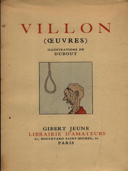Oeuvres - François Villon - copertina