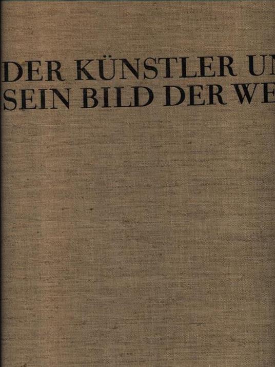 Der kunstler und sein bild der welt - copertina