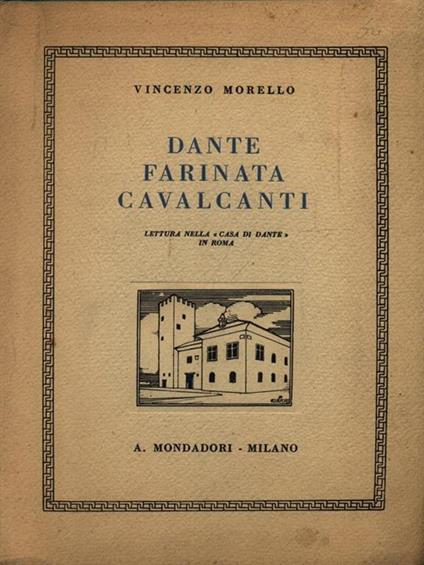 Dante, Farinata, Cavalcanti - Vincenzo Morello - copertina