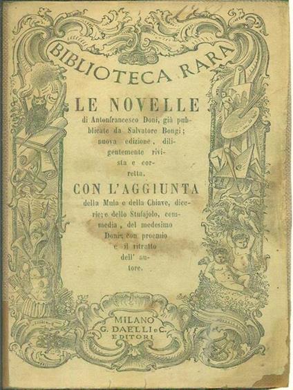 Le novelle - Anton Francesco Doni - copertina