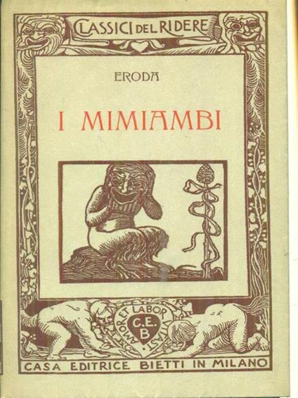 I mimiambi - Eroda - copertina