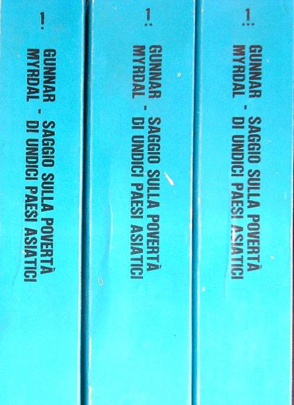 Saggio sulla povertà di undici paesi Asiatici 3 vv - Gunnar Myrdal - copertina