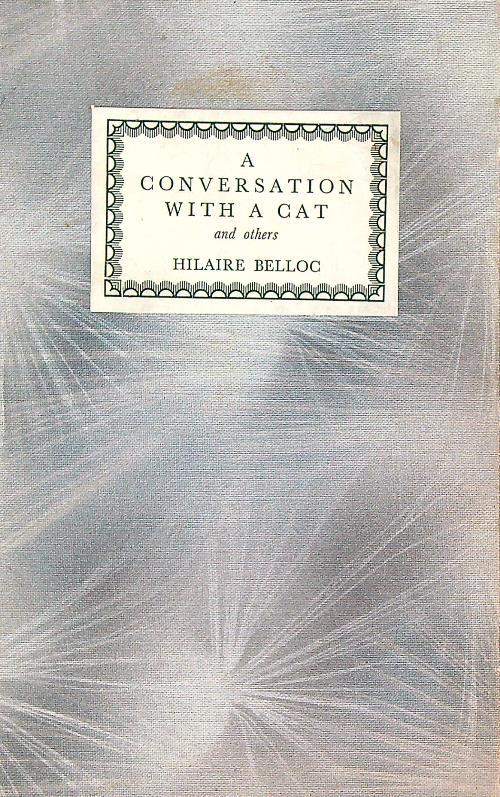 A Conversation with a Cat - Hilaire Belloc - copertina