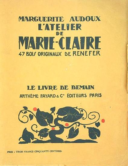 L' atelier de Marie-Claire - Marguerite Audoux - copertina