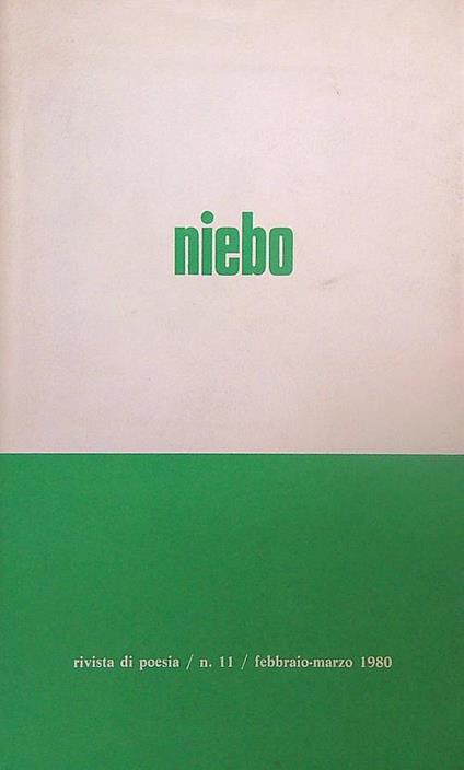 Niebo febbraio-marzo 1980/ n. 11 - copertina