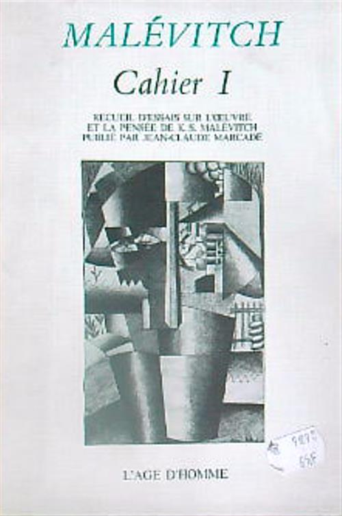 Cahier Malevitch I - Jean-Claude Marcadè - copertina