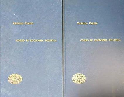 Corso di economia politica. 2vv - Vilfredo Pareto - copertina