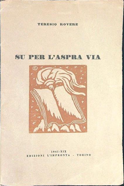 Su per l'aspra via - Teresio Rovere - copertina