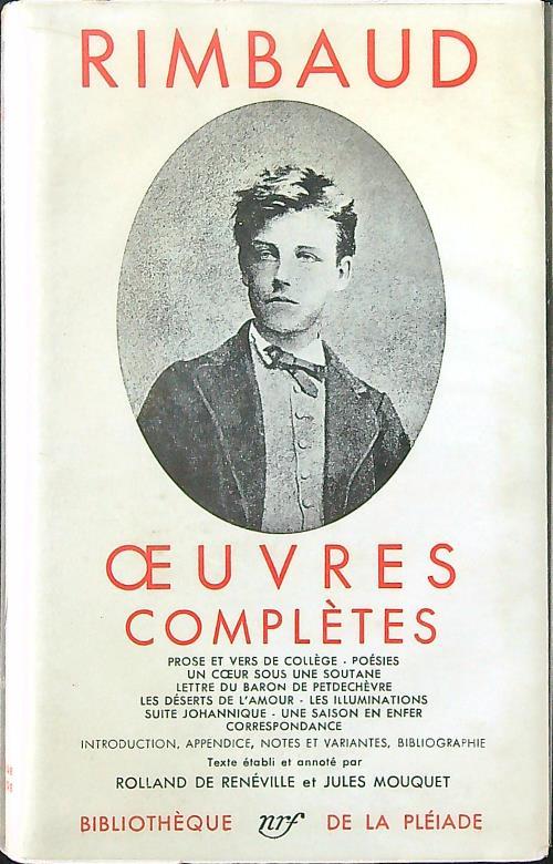 Oeuvres completes  - Rimbaud - copertina