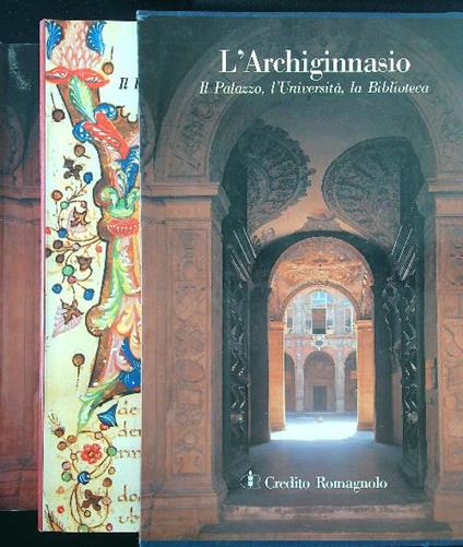 L' Archiginnasio 2 voll. Il palazzo, l'Università, la Biblioteca - Giancarlo Roversi - copertina