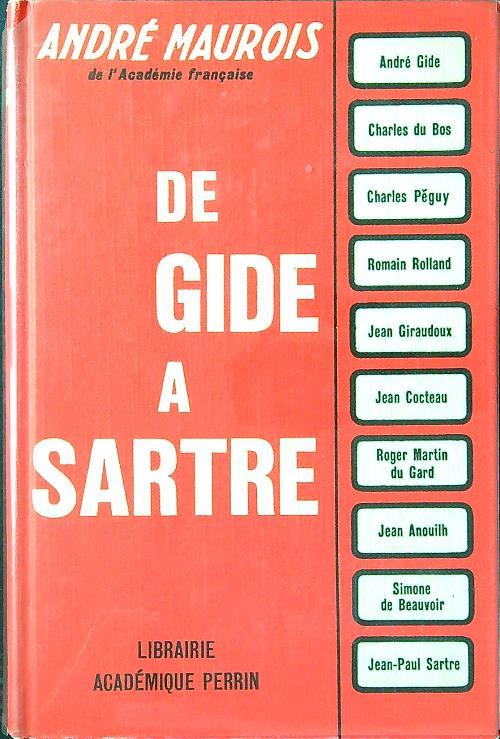 De Gide a Sartre - Andrè Maurois - copertina