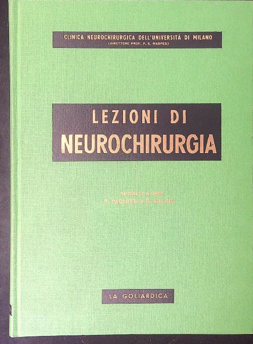 Lezioni di neurochirurgia - P. Paoletti - copertina