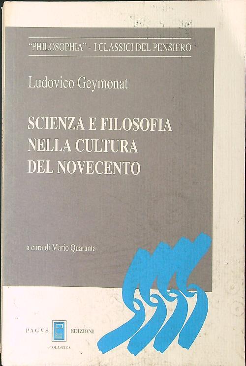 Scienza e filosofia nella cultura del Novecento - Ludovico Geymonat - copertina