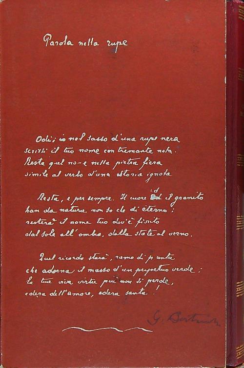 Poesie   - Giovanni Bertacchi - copertina