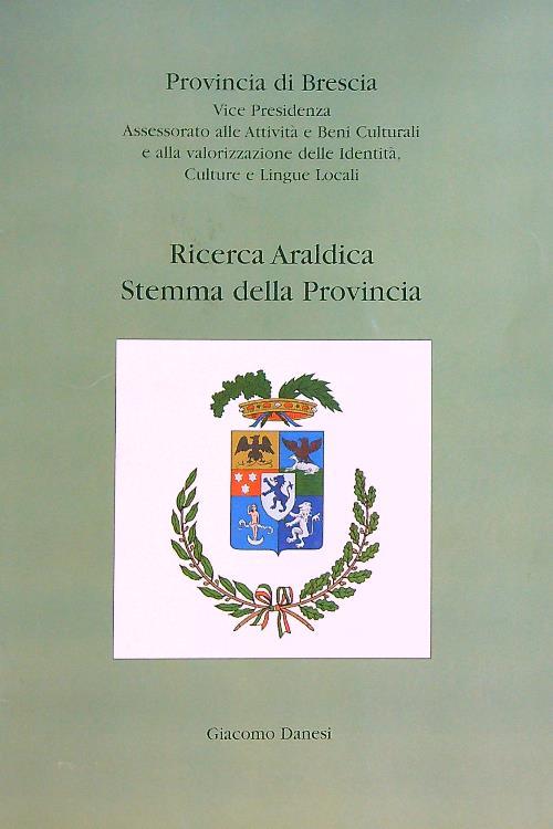 Ricerca Araldica Stemma della Provincia - copertina