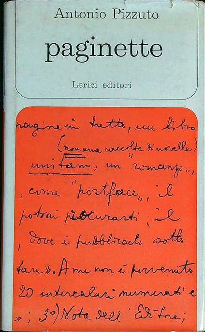 Paginette - Antonio Pizzuto - copertina