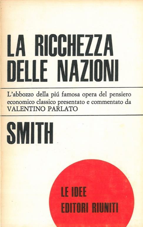 La ricchezza delle nazioni. Abbozzo - Adam Smith - copertina