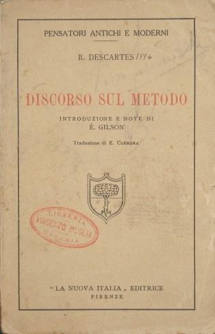 Discorso sul metodo - Renato Cartesio - copertina