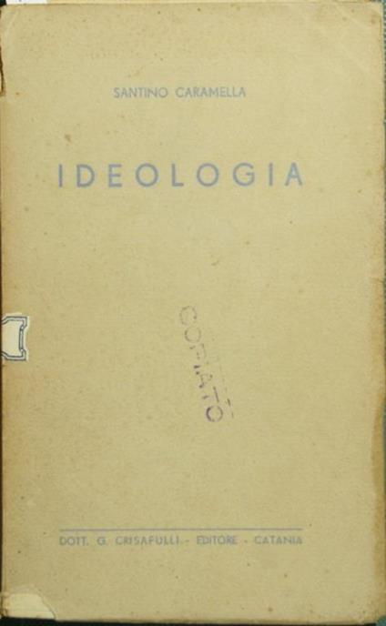 Ideologia - Santino Caramella - copertina