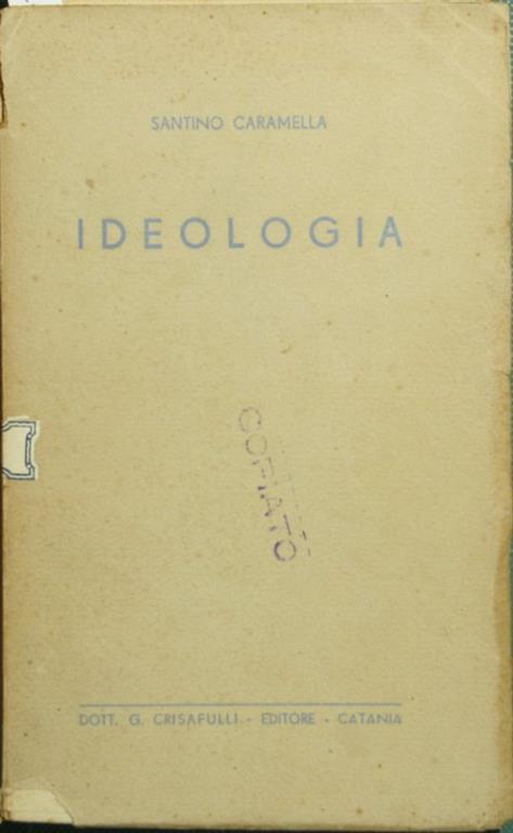Ideologia - Santino Caramella - copertina