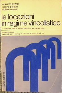 Le locazioni in regime vincolistico - copertina