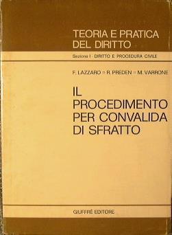 Il Procedimento per convalida di sfratto - Fortunato Lazzaro - copertina
