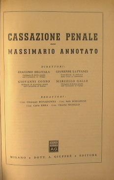 Cassazione penale - copertina
