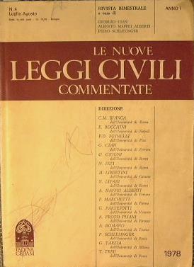 Le nuove leggi civili commentate. Provvedimenti commentati '' Equo canone ''. Disciplina delle locazioni di immobili urbani - copertina