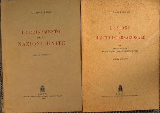 L' ordinamento delle Nazioni Unite - Tomaso Perassi - copertina