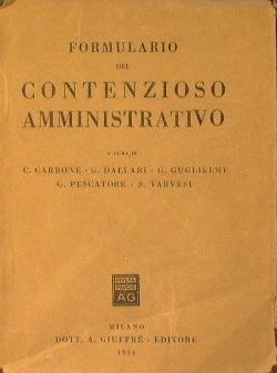 Formulario del contenzioso amministrativo - copertina
