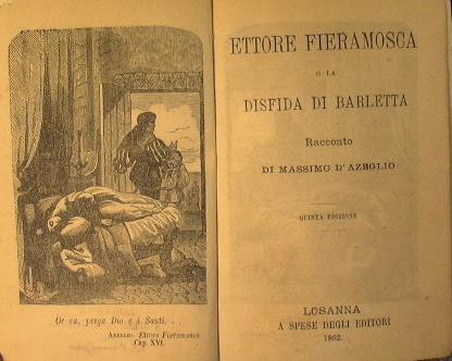 Ettore Fieramosca o La disfida di Barletta - Massimo D'Azeglio - copertina