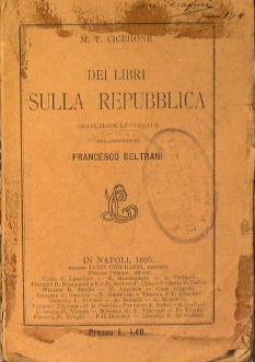 Dei libri sulla Repubblica. Frammenti che restano - M. Tullio Cicerone - copertina
