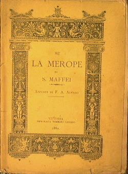 Su la Merope di S.Maffei - F. A. Alvaro - copertina