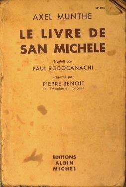 Le livre de San Michele - Axel Munthe - copertina