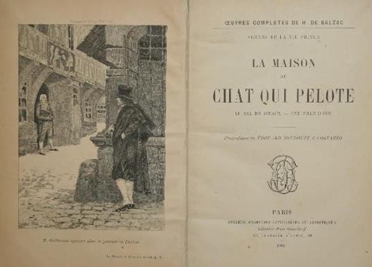 La maison du chat qui pelote. Le bal de sceaux - Une fille d'éve - Honoré de Balzac - copertina