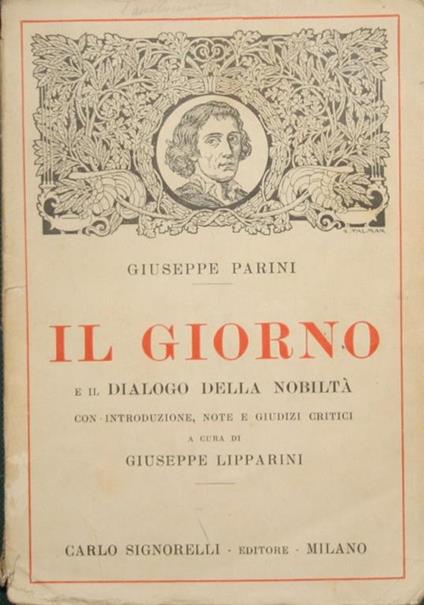 Il giorno e Il dialogo della nobiltà - Giuseppe Parini - copertina