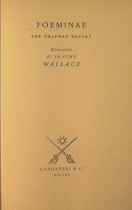 Foeminae - Irving Wallace - copertina